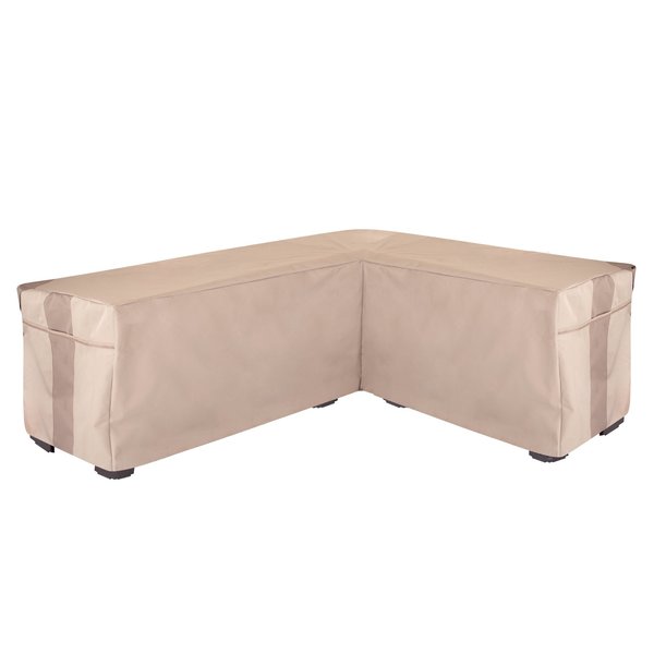 Modern Leisure Monterey Patio Sectional Lounge Set Cover, Right-Facing, 14 in. Lx83 in. Lx32 in. Wx31 in. H, Beige 2971